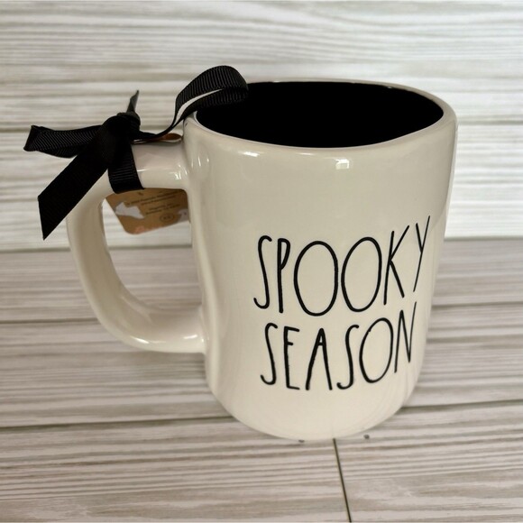 Rae Dunn Halloween Ghost Spider BOO SPOOKY SEASON Coffee Chocolate Mug NEW 2025 - Picture 15 of 16